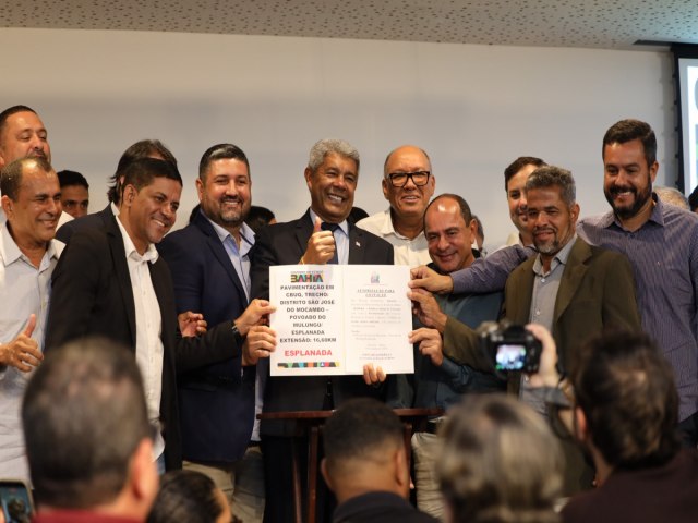 Com mais de R$135 milh�es em investimentos, sete munic�pios baianos s�o contemplados com obras em infraestrutura e educa��o