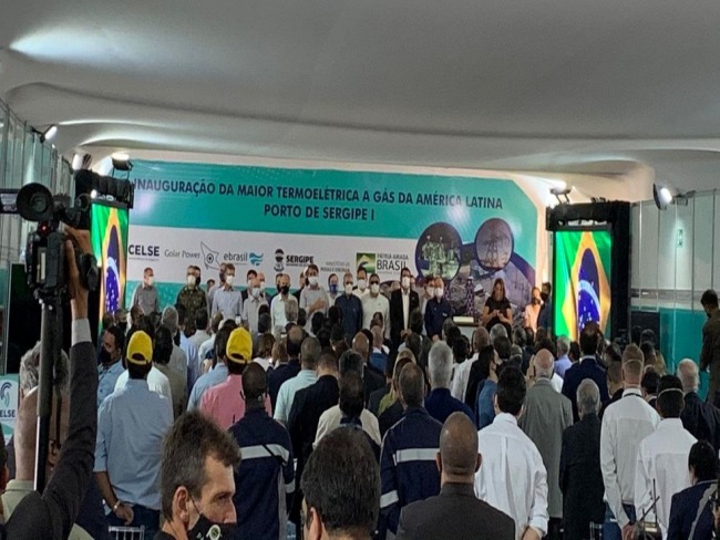 BOLSONARO INAUGURA USINA TERMELTRICA NA BARRA DOS COQUEIROS