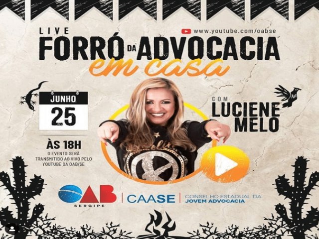 LIVE DO FORR DA ADVOCACIA ACONTECER NESTA SEXTA-FEIRA, 25