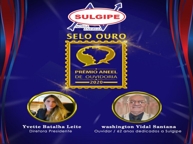 SULGIPE: VENCEDORA DO PRMIO ANEEL DE OUVIDORIA 2020