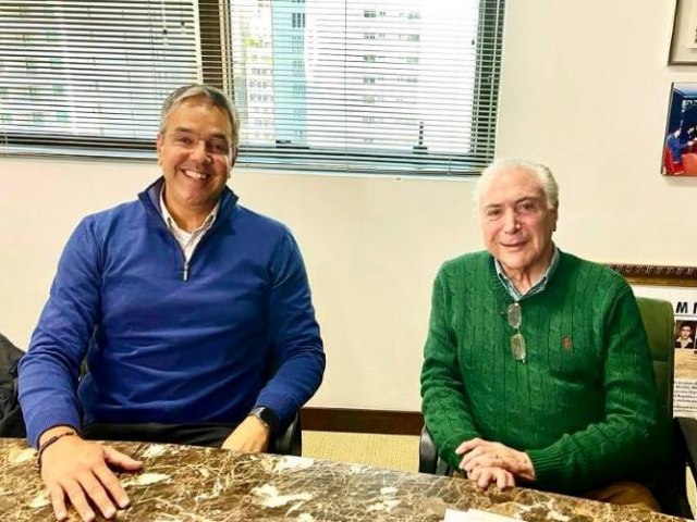 SRGIO REIS TEM ENCONTRO COM O EX-PRESIDENTE MICHEL TEMER