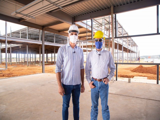 FBIO REIS RECEBE HENRIQUE PRATA PARA VISITA S OBRAS DO HOSPITAL DE AMOR DE LAGARTO