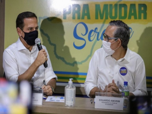 JOO DORIA REALIZA AGENDA DAS PRVIAS EM SERGIPE E DEFENDE A PR-CANDIDATURA DE EDUARDO AMORIM AO SENADO