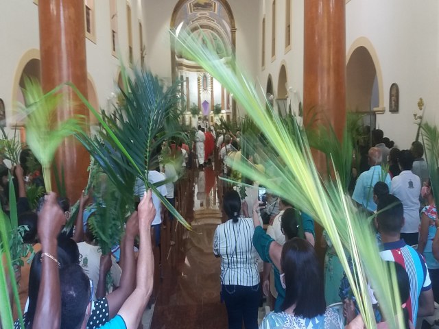 ABERTURA DA SEMANA SANTA EM ESTNCIA ACONTECEU ONTEM (10), COM A PROCISSO DE DOMINGO DE RAMOS