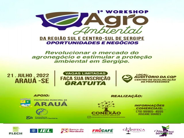 WORKSHOP AGROAMBIENTAL SER REALIZADO EM ARAU