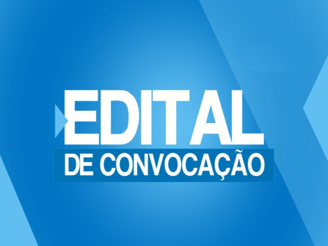 EDITAL DE CONVOCAO ELEITORAL