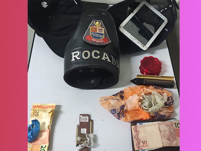 Trio  detido com drogas em rea de lazer do bairro Benfica, em Andradina