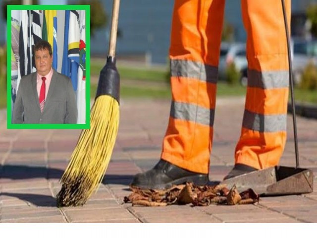 Tio Japons questiona prefeito sobre contratao de mo de obra para limpeza da cidade
