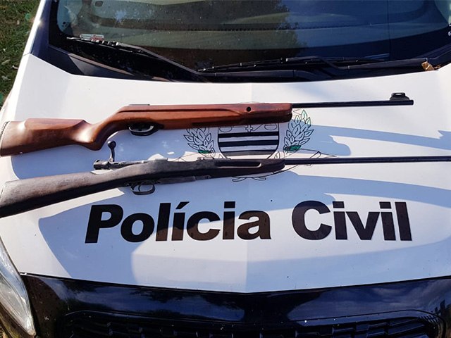 Polcia Civil de Nova Independncia prende pai e filho em flagrante por posse ilegal de arma de fogo