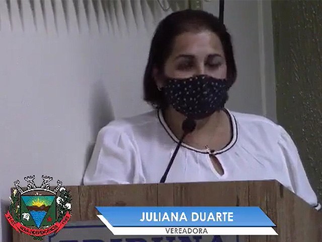 Vereadora Juliana Duarte responde em tribuna os desabafos da Presidente da Casa de Leis de Nova Independência 