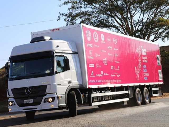 Carreta do Hospital de Amor chega em Andradina em maio para realizar 5 mil mamografias