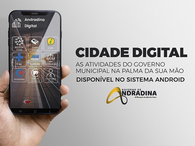 Cidade Digital: Através de APP morador de Andradina pode acessar informações e serviços da Prefeitura