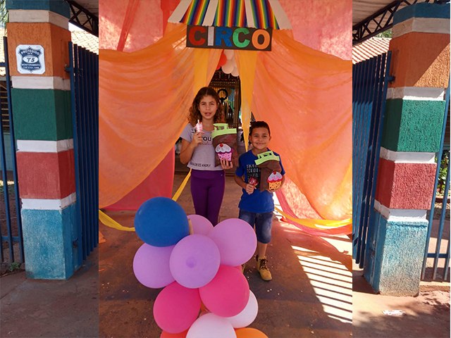 Circo chega a escola Mauro Roberto para animar alunos pelo dia das crianças