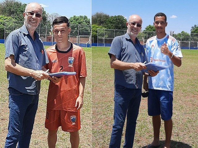 NOVA INDEPENDÊNCIA: Mais dois garotos da Vila assinam contrato com time de Três Lagoas-MS