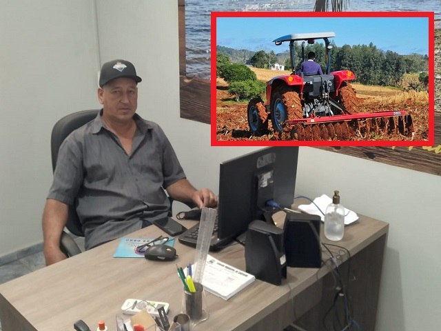 Vereador Lorinho pede contratação urgente de 2 mil horas de trator para socorrer produtor rural