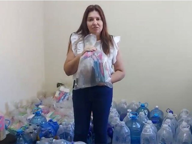 Primeira Dama Andrea Ribeiro disponibiliza kits de higiene pessoal 