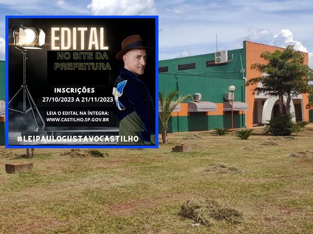 Castilho lança Edital da Lei Paulo Gustavo para beneficiar artistas locais