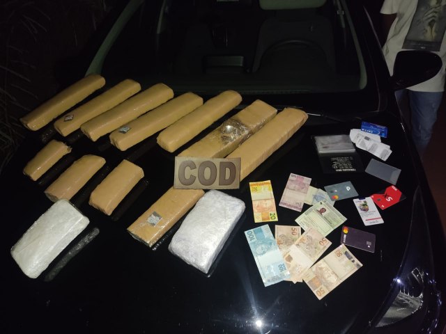 OPERAO HRUS: TRAFICANTE  PRESO COM 22 KG DE MACONHA E QUASE 5 KG DE COCANA