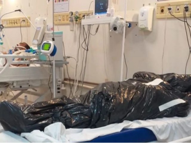 VDEO: VTMA DE COVID  EMBALADO EM SACOS DE LIXO NO HOSPITAL DE CAMPANHA DE SANTA MARIA