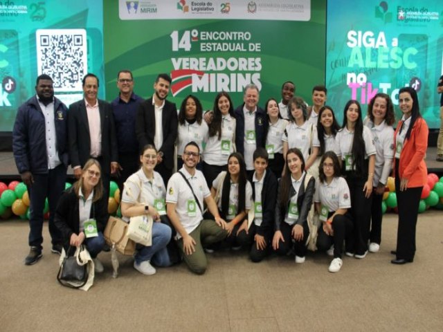 Vereadores Mirins de Forquilhinha v�o a Encontro Estadual em Florian�polis