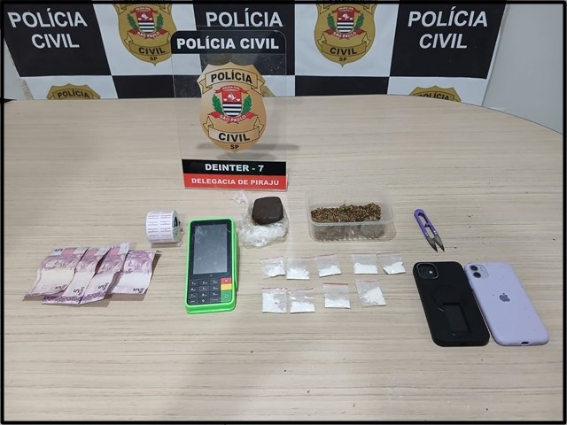 Policia Civil de Piraju/SP, Prendeu um Homem Que Tinha Contra Si, Suspeita de Crime Patimonial