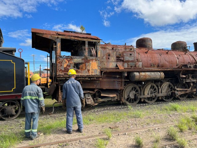 Museu Ferrovirio far a restaurao de mais uma locomotiva histrica  em  Tubaro