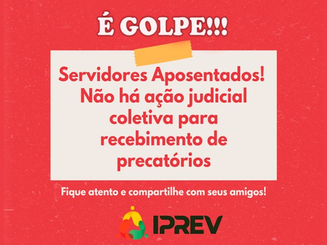 Governo alerta para tentativa de golpe envolvendo o nome do IPREV e do Sindprev-SC