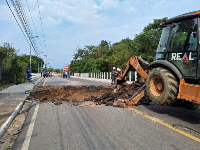 Definida a empresa que far as obras emergncias na ponte do bairro Santo Andr