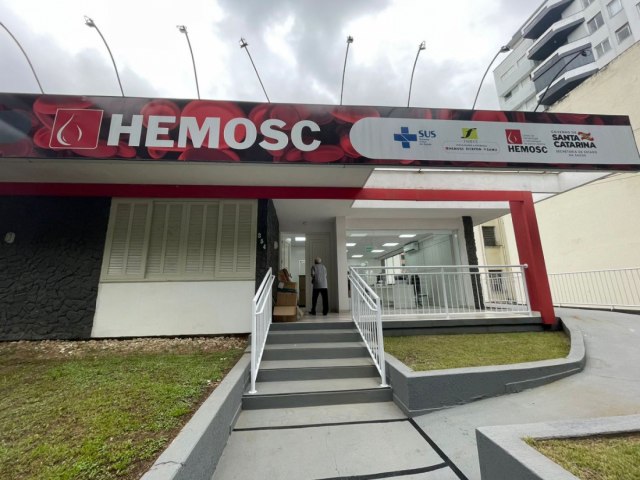 Unidade de coleta do Hemosc  inaugurada nesta tera-feira(23), em Tubaro