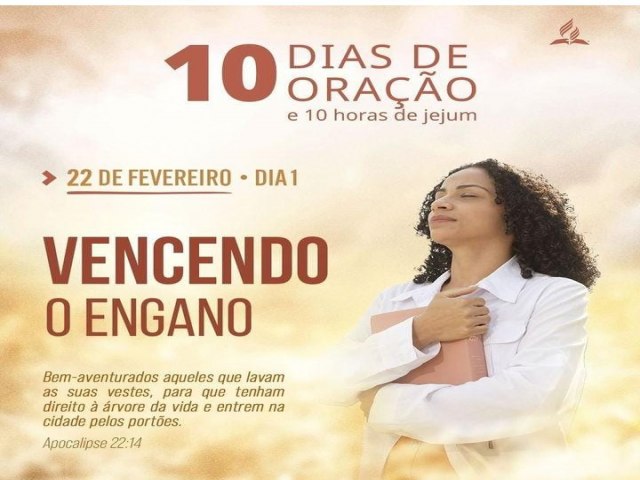 Igreja Adventista promove dez dias de orao e dez horas de jejum em Tubaro