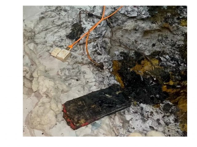 Celular explode e causa incndio em apartamento 