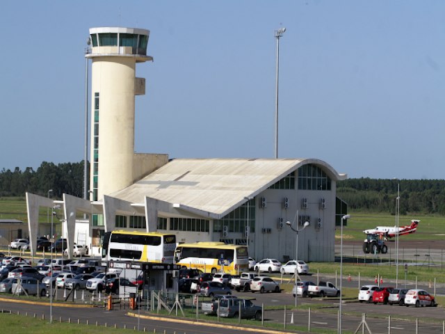 Aeroporto de Jaguaruna registra alta de 74,9% no nmero de passageiros