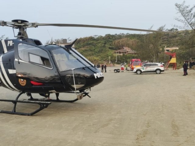 Criana  arrastada pela correnteza e desaparece em praia de Garopaba.