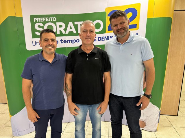 Terceiro secretrio do Governo Soratto e Denis  anunciado