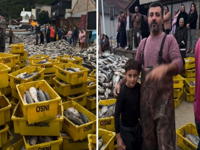 Pescador captura de mais de duas toneladas de tainha no Sul do Estado