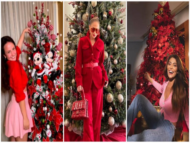 No clima de Natal: famosos exibem decoraes luxuosas e criativas na web 