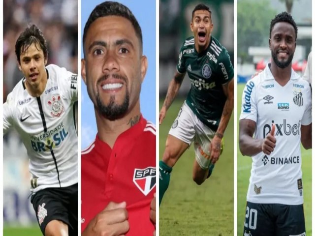 Quais so os reforos de Corinthians, So Paulo, Palmeiras e Santos para 2023