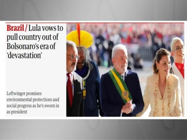 Imprensa internacional repercute posse de Lula para terceiro mandato; veja