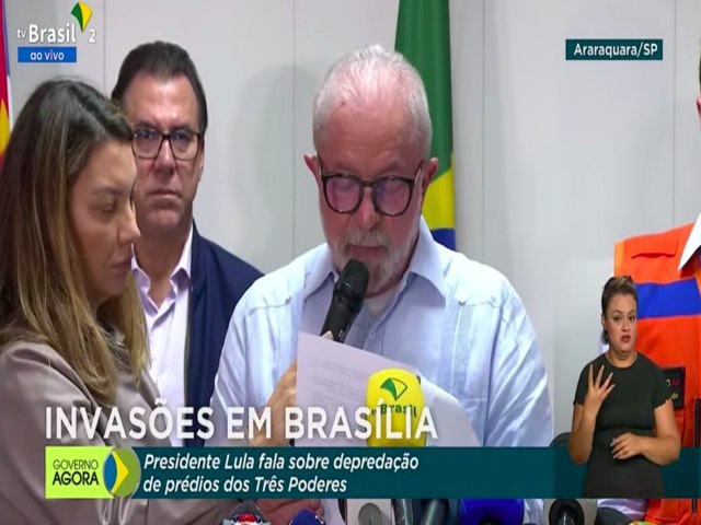 VDEO: Lula decreta interveno federal na Segurana Pblica do DF