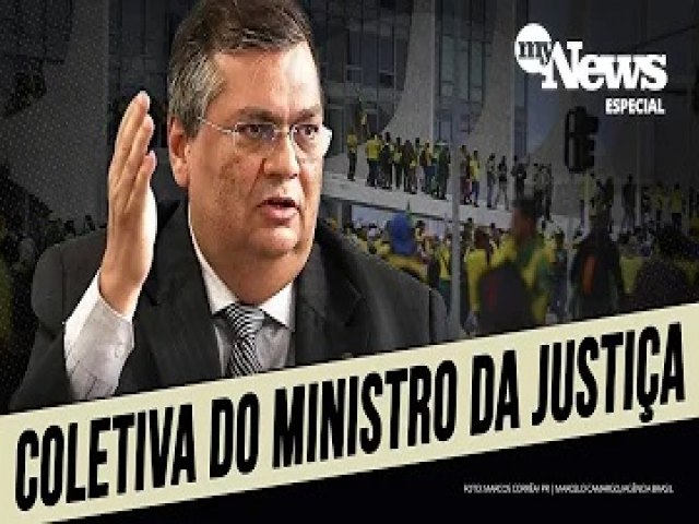 Flvio Dino, ministro da Justia e Segurana Pblica, convoca imprensa sobre atos terroristas