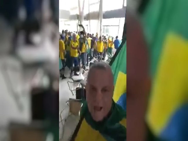 Empresrio bolsonarista Mrio Furaco  preso pela PF por invaso ao Palcio do Planalto