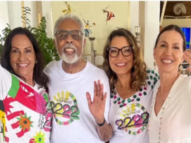 Em Salvador, no Expresso 2222, Janja curte carnaval no camarote de Gilberto Gil