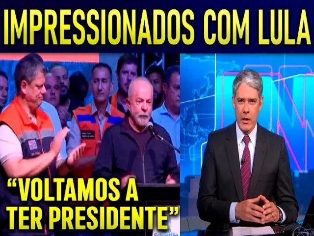 GLOBO E TARCSIO RASGAM ELOGIOS A LULA! B0LSONARO EM FRlA EM ORLANDO!