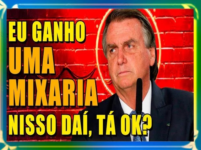 NA CARUDA Bolsonaro est rodando os EUA CHORANDO e RECLAMANDO do salrio GIGANTE que recebe