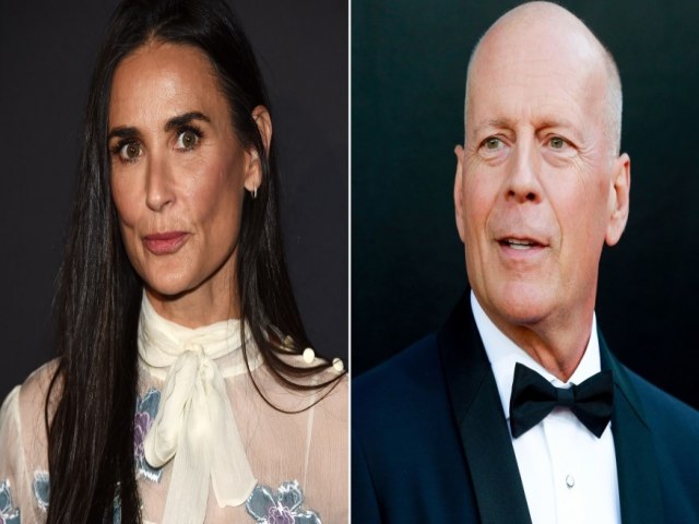 Demi Moore est morando com Bruce Willis e a atual esposa, diz site