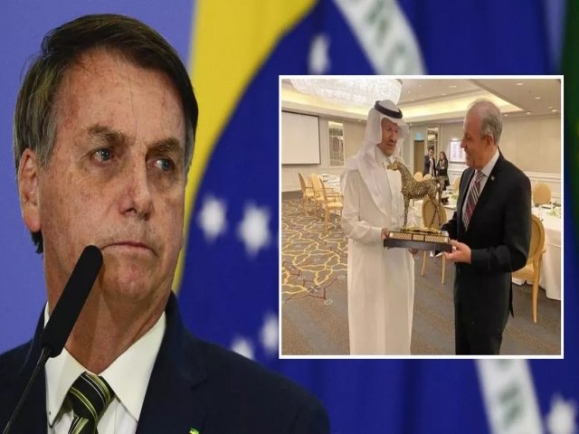 Comitiva de Bento Albuquerque voltou da Arbia Saudita com trs malas de presentes para Bolsonaro, mostra documento