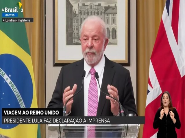 Presidente Lula diz que Charles III pediu para Brasil preservar Amaznia