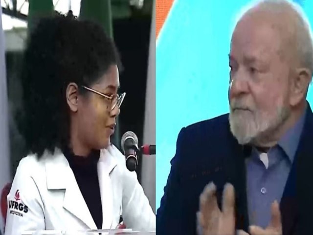 Estudante de medicina cotista e oriunda de escola pblica emociona Lula em Porto Alegre