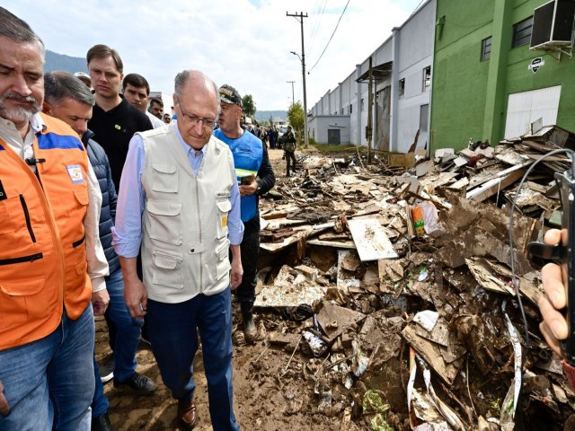 Alckmin anuncia R$ 741 milhes para cidades do RS afetadas por ciclone