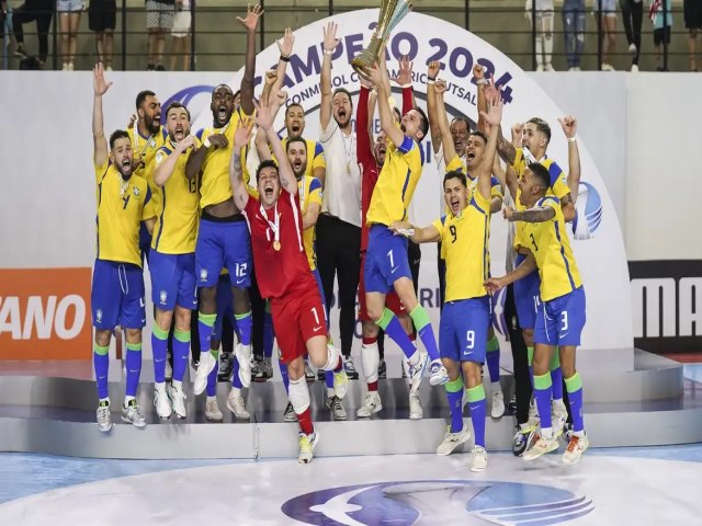 Brasil supera Argentina e conquista pela 11 vez na histria a Copa Amrica de futsal